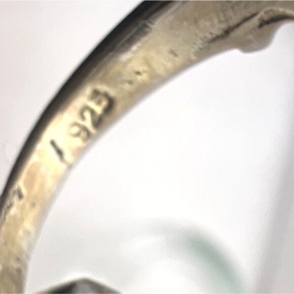 Sterling Silver Ring XOXO Amethyst Citrine Blue Topaz Marcasites Sz7.75 - Picture 7 of 8